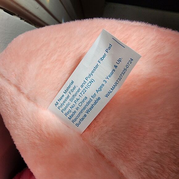 NEW Way To Celebrate Valentine's Day Adorable Extra Large Snail Pink Plush - Picture 5 of 7